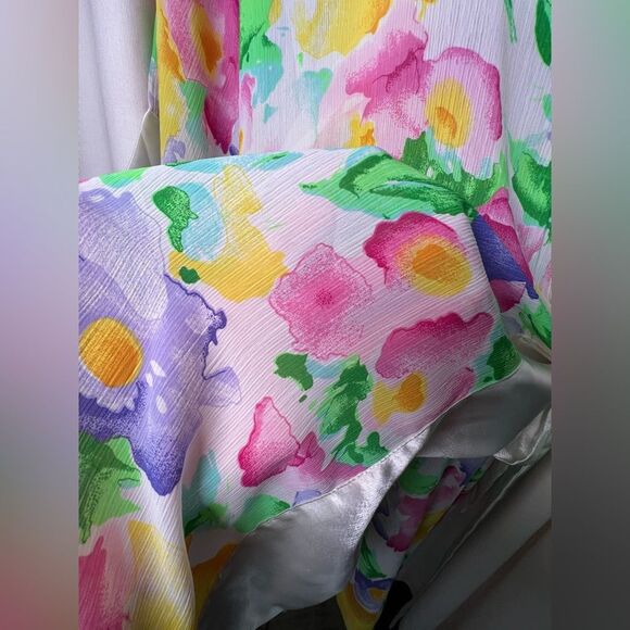 Vintage Victoria’s Secret satin and sheer wrap robe 🌺 excellent condition 🌺 - Picture 3 of 8